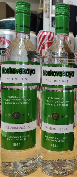Moskovskaya Vodka - 1 Liter Flasche
